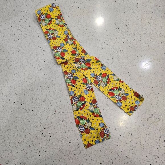 Vintage Accessories - Vintage Retro Mushroom Sash/Head Scarf